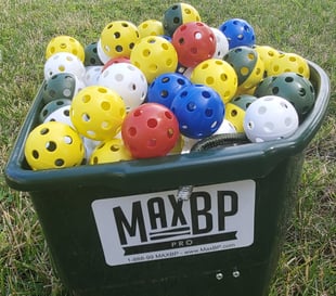 MaxBP is particularly effective for this type of vision training because of it's small ball concept. The challenge of hitting golf ball sized wiffle balls, especially with a BetterBat Skinny Barrel Training Bat, is extremely effective vision training in itself. 